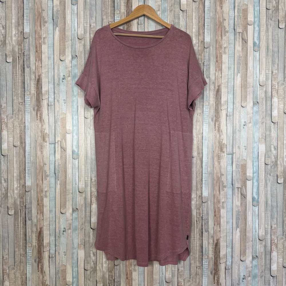 Oska 3 10 12 Hemp Organic Knit Long Midi‎ Dress Lagenlook Artsy Boho Pockets